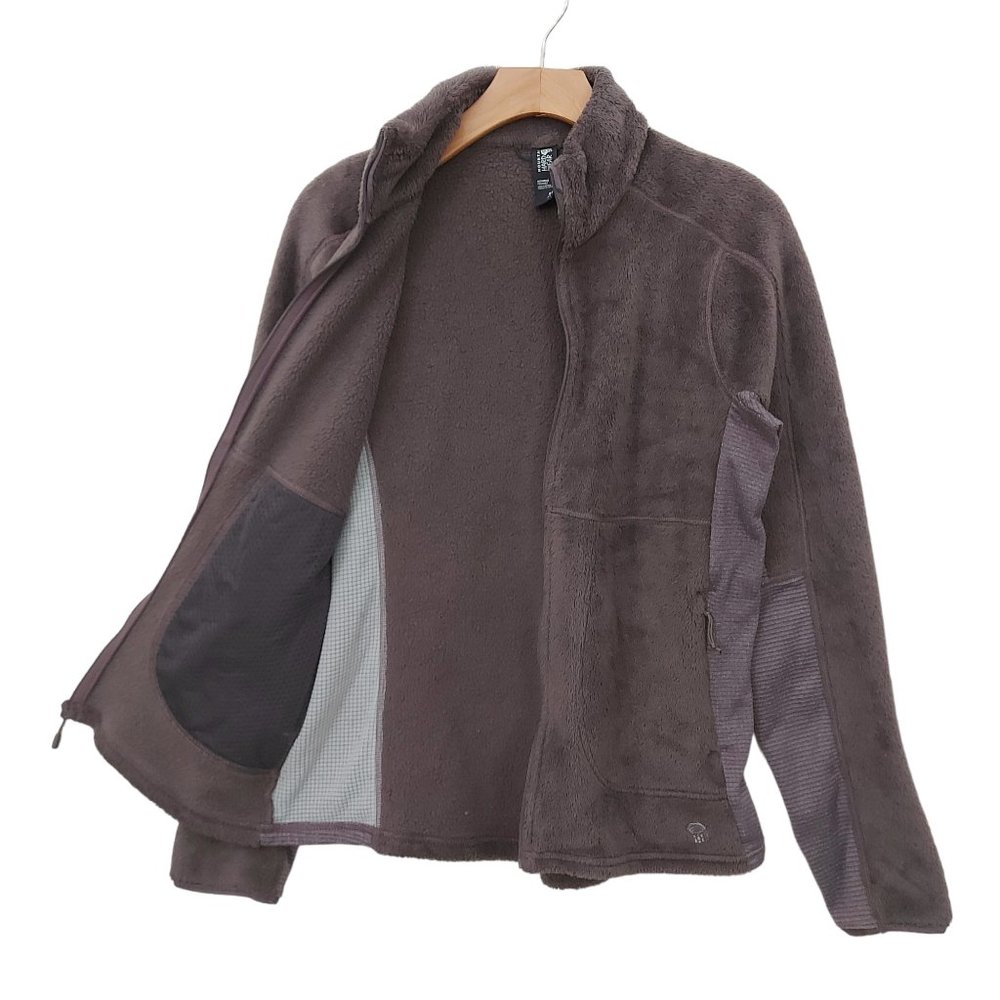 Mountain Hardwear Monkey Woman Fleece Jacket Womens Medium Mauve Polartec Zip Up - Image 7